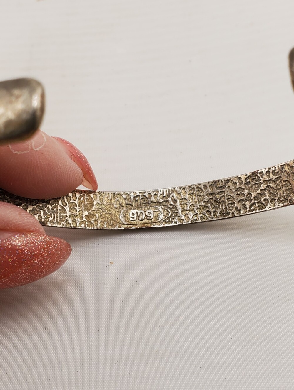999 Silver Cuff Bracelet - Picture 4 of 7